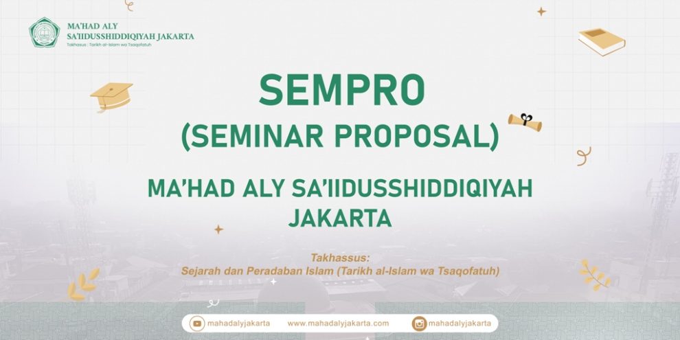 Jadwal Seminar Proposal Penelitian Ke-24