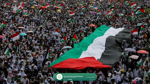 Aksi Akbar Bela Palestina, Jutaan Masyarakat Indonesia Padati Monas